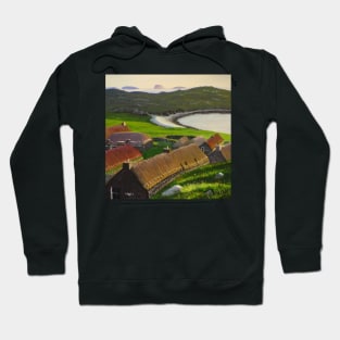 Garenin blackhouses at sunset Hoodie